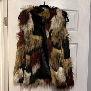 Design Lab Faux Fur Vest